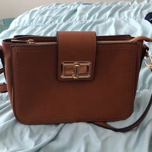 Brown leather purse